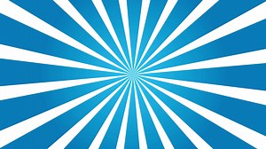 Download Blue background animation. Sunburst, radial, sun light, circus, stripe background rotation. Cartoon sunburst pattern blue, Stripes sunburst rotating motion. for free