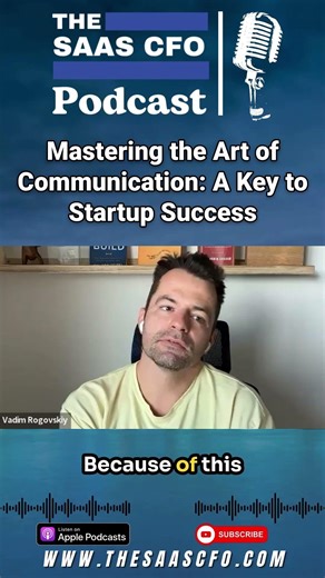 Mastering the Art of Communication: A Key to Startup Success #saas #podcast #shorts #ai #eve