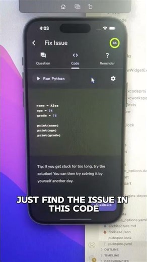 My App's First Coding Question
