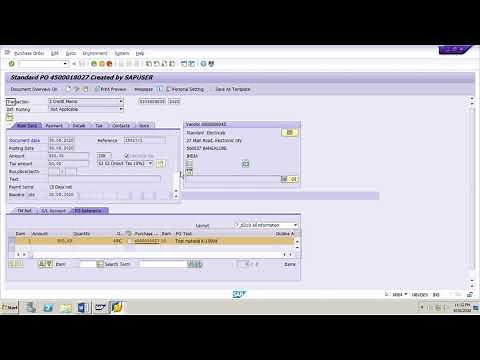 SAP MM Invoice verification Overview of Credit memos and Reversals ECC6/S4 Hana