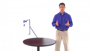 Carnegy Avenue Glenbrook 36 in. Black or Mahogany Reversible Laminate Round Table Top CGA-XU-2923-BL-HD