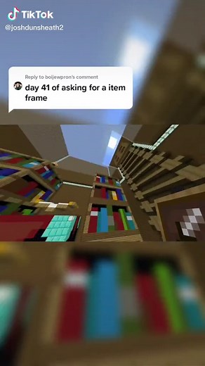 Reply to @boijewpron Item frame added 😊 #minecraft #item #minecraftbuilding #gaming #fyp