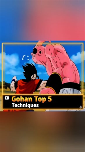 Gohan Top 5 Techniques #gohanbeast #Gohan #anime #animeedit #ytshorts #youtubeshorts #dbsedit #dbz