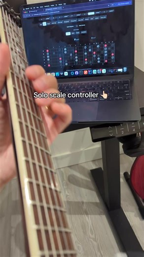 Guitar scale controller application called Backtrackit #guitarplayer #guitaristsoftiktok #guitarists