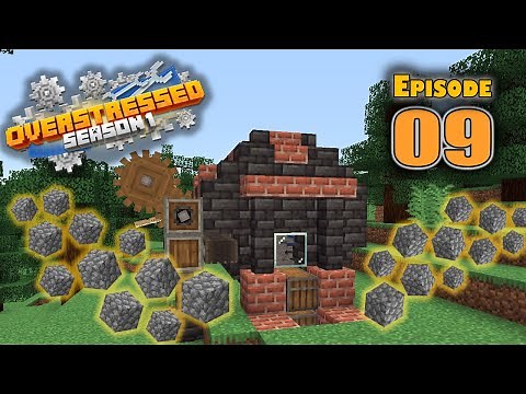 Easy Create Mod Cobblestone Generator - Overstressed SMP - Ep 9 (Create Mod 0.3.2)