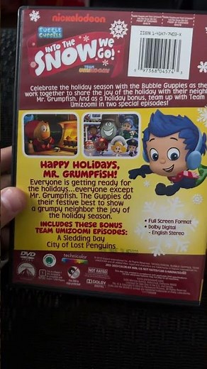 My bubble guppies and Team Umizoomi into the snow we go DVD ￼