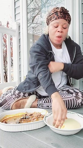 This is how some African swallow Fufu with snail on New Year eve in Africa, if they don't want to shared. | Miracle Gbayee L