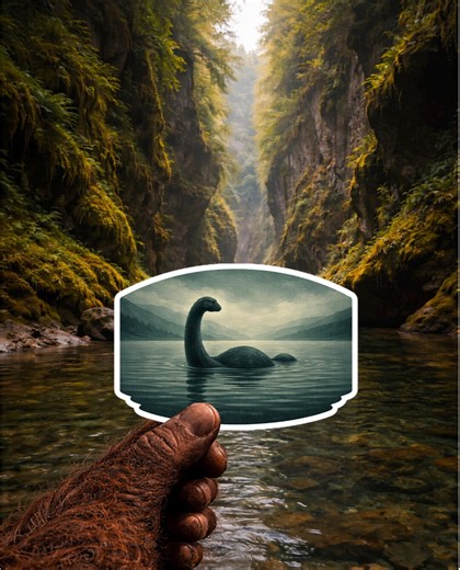 Loch Ness Monster Sticker - Etsy