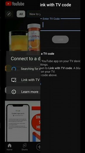 link with TV code #code