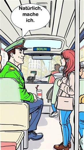 On the Bus - Easy German Conversation I asking the Driver for Directions #dailygerman