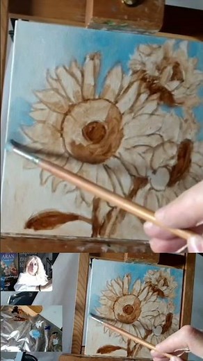 Van Gogh's Sunflower Painting / Painting Step by Step