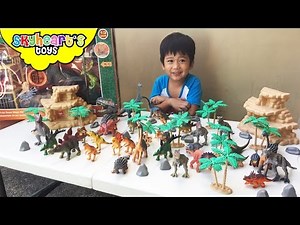 Prehistoric Dinosaur toys for kids - Jurassic World and Animal Planet Park T-Rex Tower Mega Playset