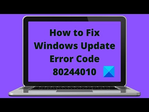 Fix Windows Update Error 0x80244010