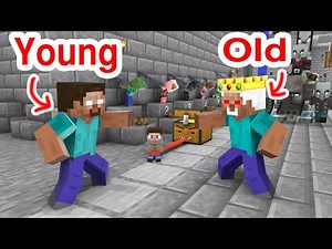 Old Herobrine and Young Herobrine - Sad Story - Minecraft Animation