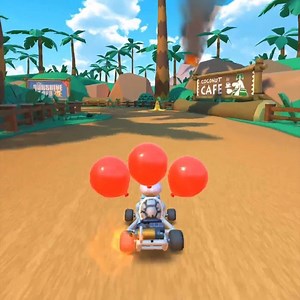 7.9K views · 416 reactions | Caution is king in this bonus challenge course! A full-steam-ahead approach may spell trouble, as this challenge demands delicate driving as you avoid obstacles. Protect your balloons until you reach the end! Safety is key here! | Mario Kart Tour | Facebook