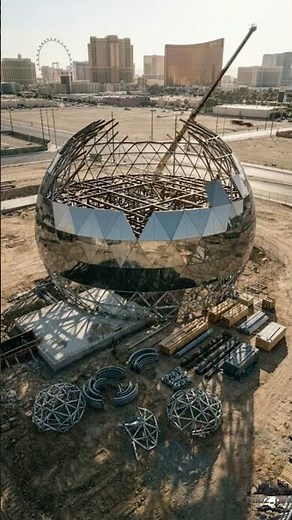“How the MSG Sphere Was Built | 30s Las Vegas Construction Timelapse” #usa #usashorts #usatrending