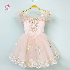[Hot Item] Professional Pink Fairy Ballet Tutu Long Dress Romantic Ballet Costumes