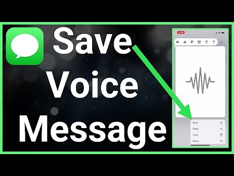 How To Save Audio Messages On iPhone