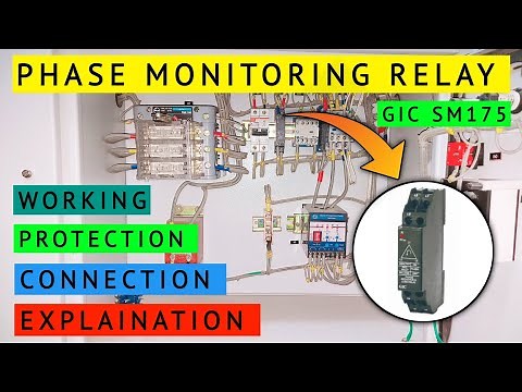 Ⓜ️Phase Monitoring Relay | Working & Protection | GIC SM 175 | Phase Failure & Sequence Relay...