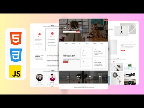 Responsive IT Services Website Using HTML , CSS & JavaScript With Free Source Code