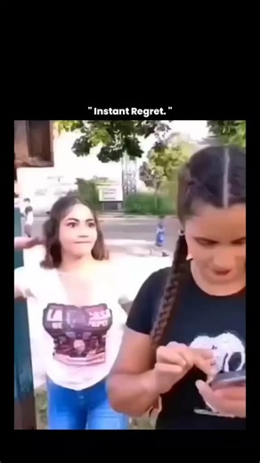 The explainer on Instagram: "This video highlights a well-documented psychological phenomenon about attention, distraction, and human reaction time rather than just a moment of surprise. When a person is deeply focused on a task—like using a phone—the brain enters a state called inattentional blindness, where awareness of the surrounding environment drops significantly. Studies show that our brains cannot fully process multiple streams of information at once, so unexpected actions from behind of