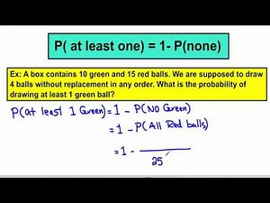 Probability with At Least