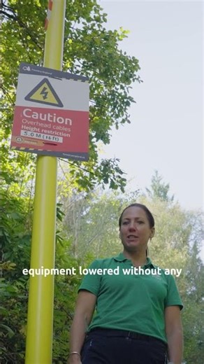 What’s the purpose of those yellow goalposts in a working forest?