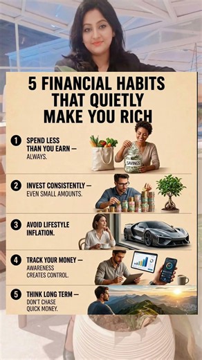 5 Financial Habits That Make You Rich 💰 | Rich People Money Habits 🔥| Habits of Millionaires #money
