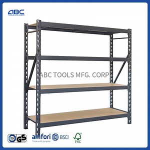 [Hot Item] Shelves Adjusted Heavy-Duty Steel Embossed Beam Design 1200lbs. Capacity Welded Rack