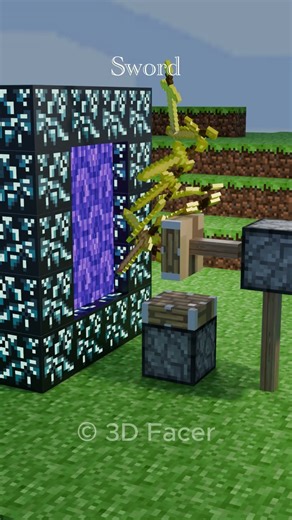 Minecraft Vs Real Life in the Nether #3d