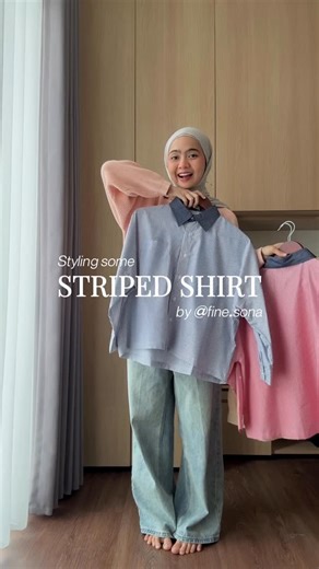 Maryam Nurul🍉 on Instagram: "Styling stripesss @fine.sona