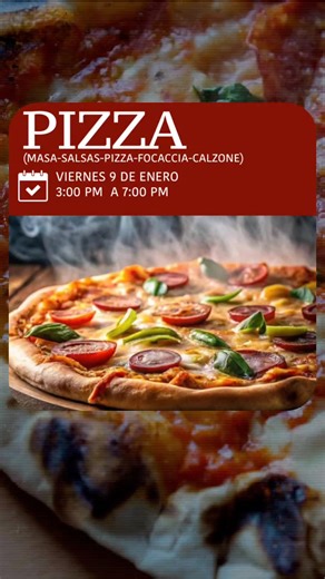 ¿Pizza desde cero? 🍕🔥 Aprendé masa, salsas, focaccia y calzone en un solo curso práctico. 📅 Vie 09 de enero | ⏰ 3–7 pm ⚠️ Cupos limitados #pizza #cts #soycts #cursosdecocina