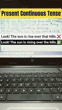 English Class: Present Continuous Tense, Basic Sentence Structure