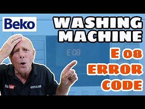Beko washing machine WMB series not filling with water Error code E08