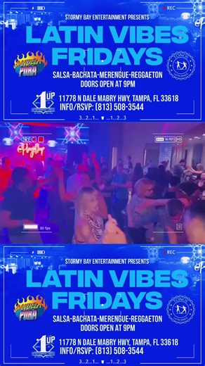 TREAT YOURSELF TONIGHT!! Experience 🔥 LATIN VIBES FRIDAYS 🔥 at 1 Up Entertainment!! 🕺 Dance Class at 9PM by Tono Latin Dance, followed by Social Dancing all night! 🎧 Music by DJ Walter Soto spinning the hottest Salsa, Bachata, Merengue & Reggaeton! 🚗 Plenty of Free Parking 🍱 Great food to enjoy late, plus the Bowling 🎳 lanes are open, too! Plus, we are giving away Tito Nieves/Luis Figueroa tickets for next Sunday!! 📍 1 UP Entertainment Social 📍 11778 N Dale Mabry Hwy 📍 Tampa, FL 33618 