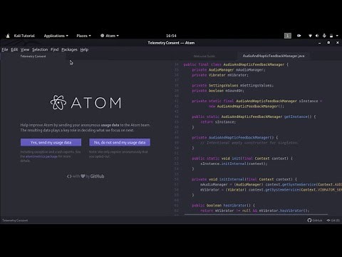 How to Install ATOM [Text Editor] Kali Linux