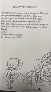 Homework Machine by Shel Silverstein