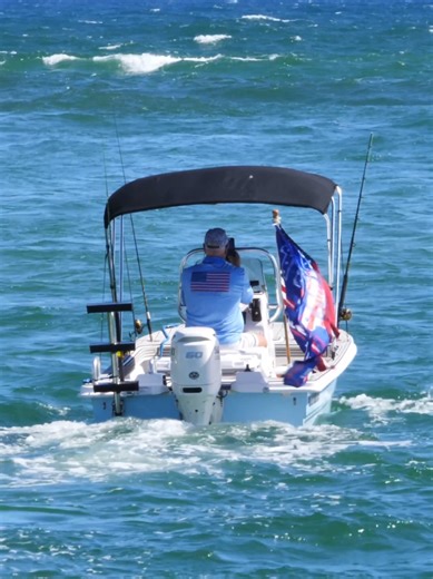 That's a no-go for him - not the day to go fishing!! Pics and video day only - way to windy and wavy | Boca Inlet #travel #boating #fishing #fun #waves