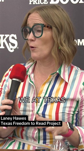 Laney Hawes of Texas Freedom to Read Project dropped gem after gem at the HPB Banned Books panel. www.hpb.com/banned-books | Half Price Books