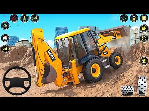 Real Construction Simulator 3D - JCB Excavator Driving Game 2026 - Android Gameplay