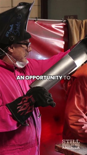 Teaching welding to students in prison.