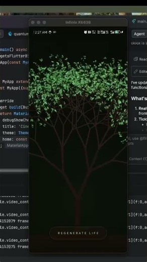 Procedural Tree Growth Animation in Flutter Using Recursion