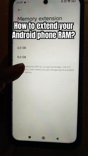 extend your RAM storage #ramextend #androidphone #storage #memory #tips # #hacks