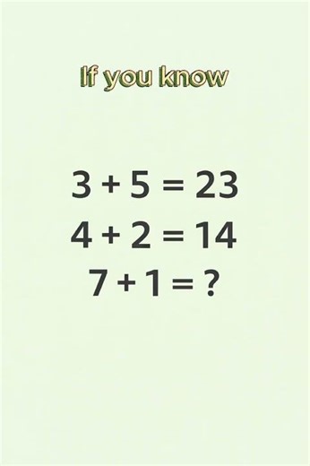 Only Smart Minds Will Solve This 🧠 | 10-Second Math Test