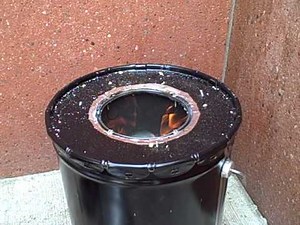 Biomass gasification experiment -- lots of water vapor (part 10)