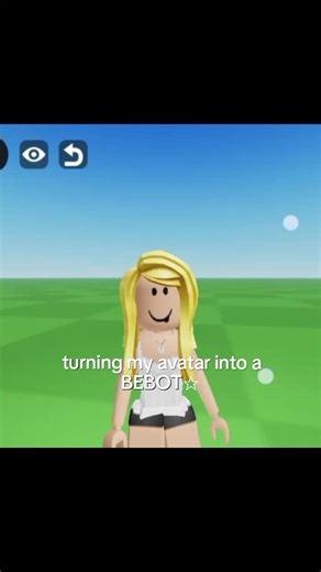 Transforming My Avatar into BEBOT in Roblox
