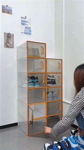 The Best Stackable Shoe Storage Boxes You'll Ever Buy! 👟✨ #Shorts