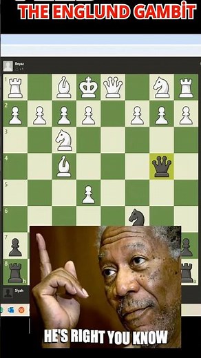 Chess Englund Gambit #chess #shorts