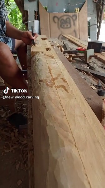 new wood carving on TikTok