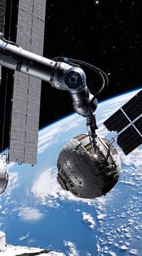 32K views · 432 reactions | Robotic arm on ISS repairs damaged satellite system in orbit! #fblifestyle | Space Voyager | Facebook